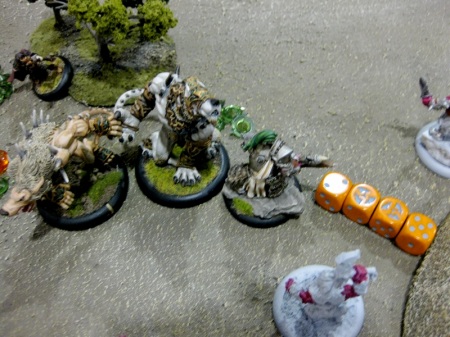 UndeadDan's Warpwolf and Pureblood worked over the Hero, who made 3 tough checks.